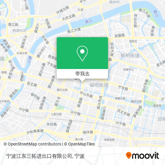 宁波江东三拓进出口有限公司地图