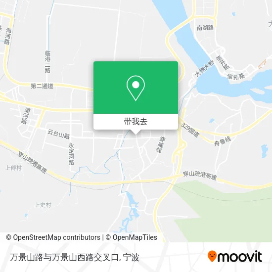 万景山路与万景山西路交叉口地图