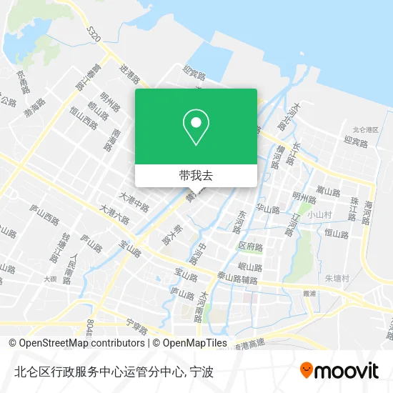 北仑区行政服务中心运管分中心地图