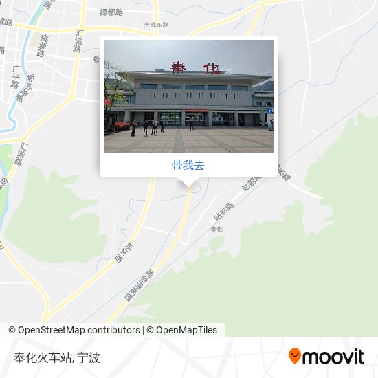 奉化火车站地图