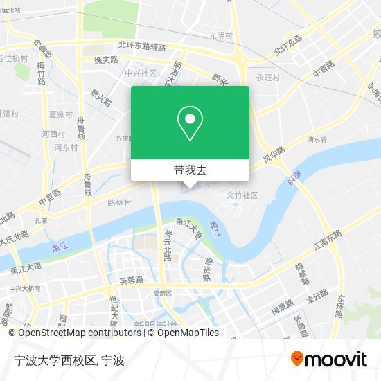 宁波大学西校区地图