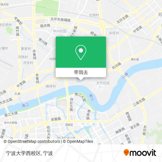 宁波大学西校区地图