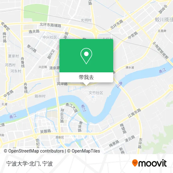 宁波大学-北门地图