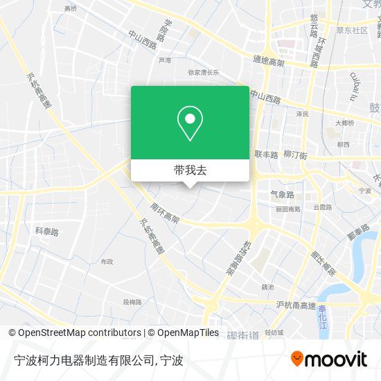 宁波柯力电器制造有限公司地图