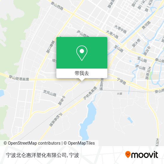 宁波北仑惠洋塑化有限公司地图