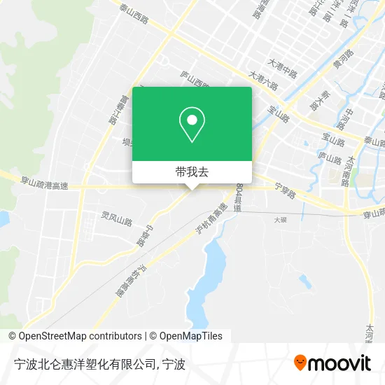 宁波北仑惠洋塑化有限公司地图