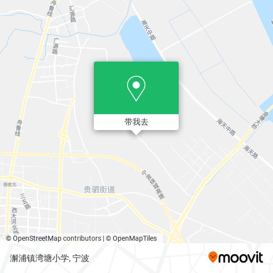 澥浦镇湾塘小学地图