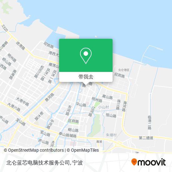 北仑蓝芯电脑技术服务公司地图