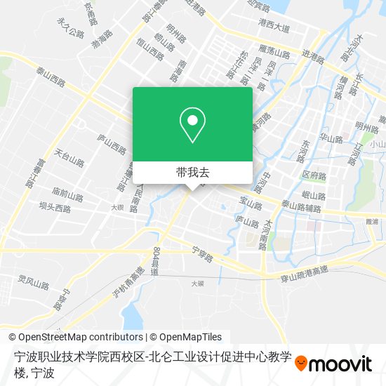 宁波职业技术学院西校区-北仑工业设计促进中心教学楼地图