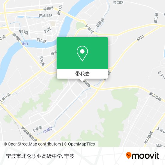 宁波市北仑职业高级中学地图