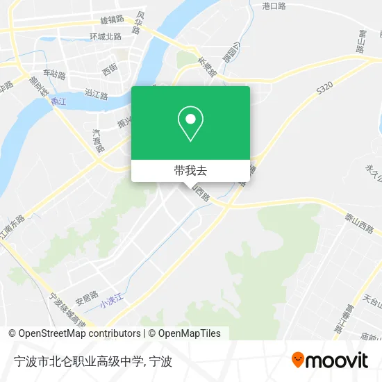 宁波市北仑职业高级中学地图