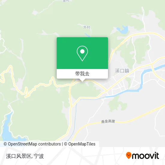 溪口风景区地图