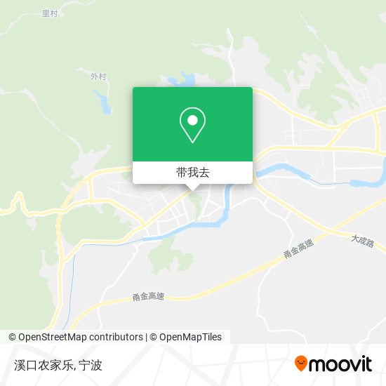 溪口农家乐地图