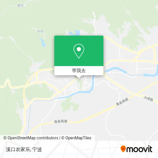 溪口农家乐地图
