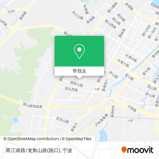 甬江南路/龙角山路(路口)地图