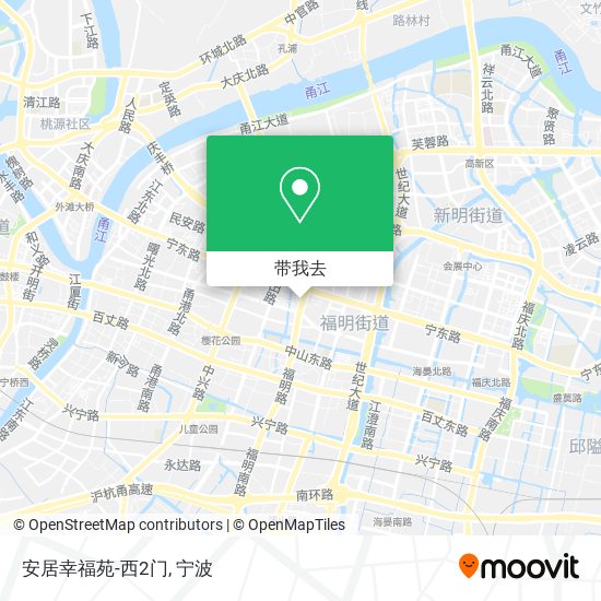 安居幸福苑-西2门地图