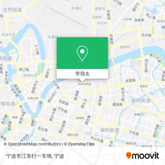 宁波市江东行一车饰地图