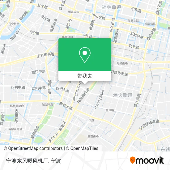 宁波东风暖风机厂地图