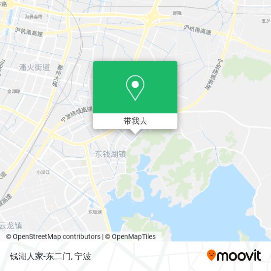 钱湖人家-东二门地图