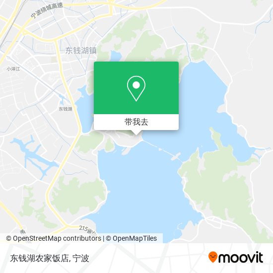 东钱湖农家饭店地图