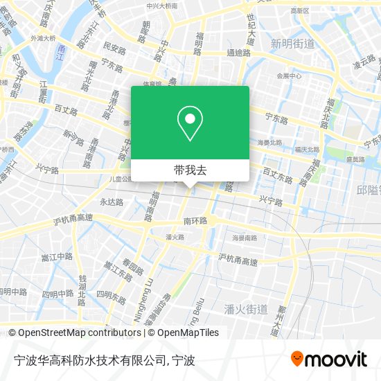 宁波华高科防水技术有限公司地图