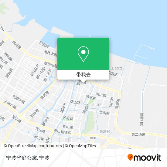 宁波华庭公寓地图