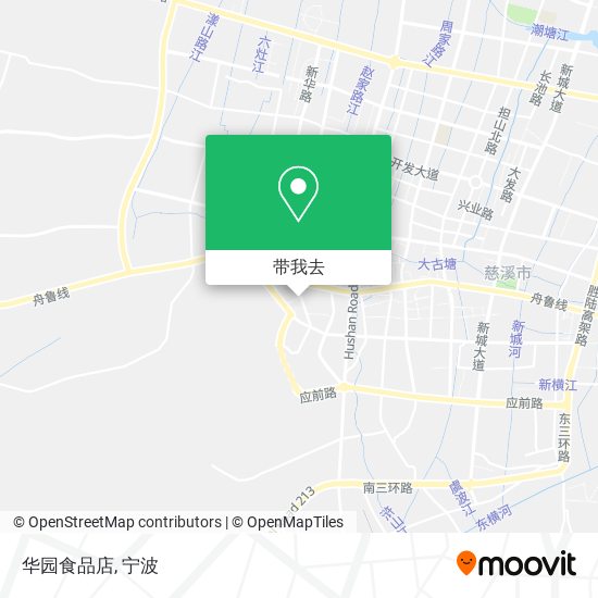 华园食品店地图