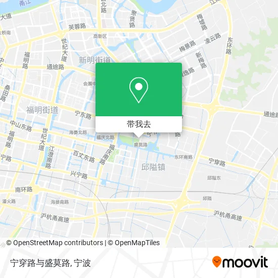 宁穿路与盛莫路地图