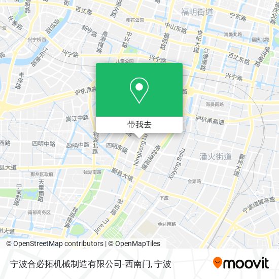 宁波合必拓机械制造有限公司-西南门地图