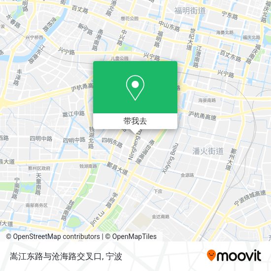 嵩江东路与沧海路交叉口地图