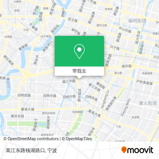 嵩江东路钱湖路口地图