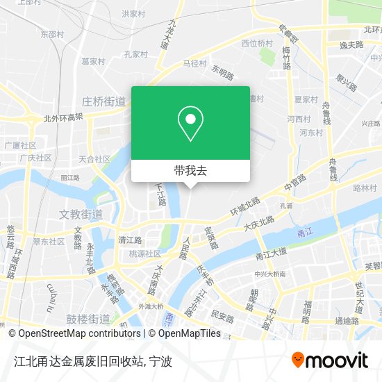 江北甬达金属废旧回收站地图