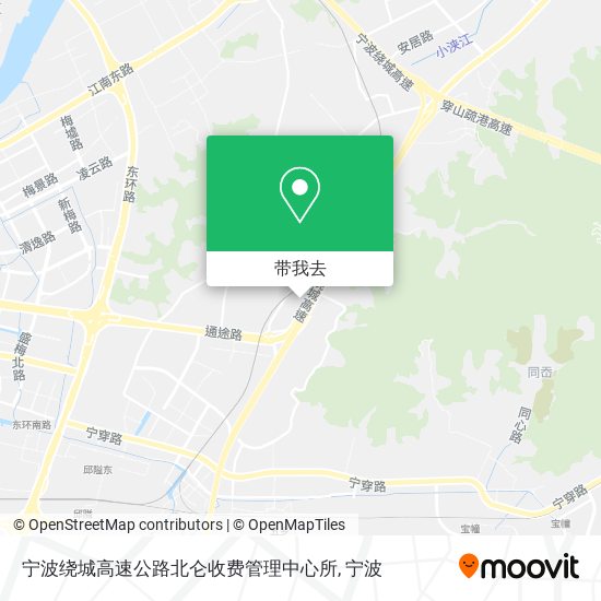 宁波绕城高速公路北仑收费管理中心所地图