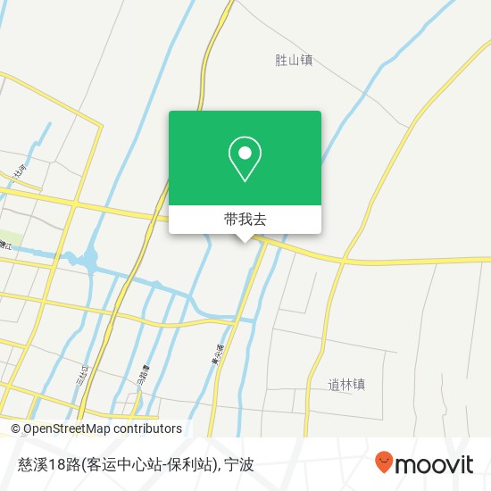 慈溪18路(客运中心站-保利站)地图