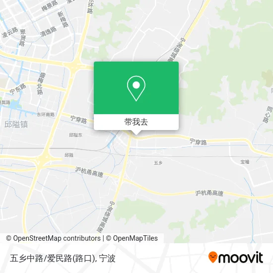 五乡中路/爱民路(路口)地图