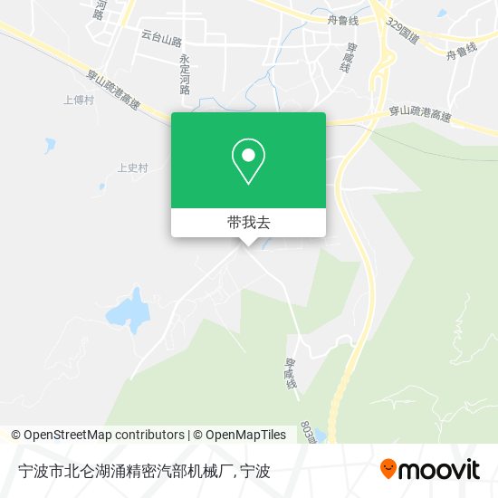 宁波市北仑湖涌精密汽部机械厂地图