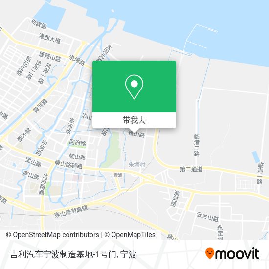 吉利汽车宁波制造基地-1号门地图