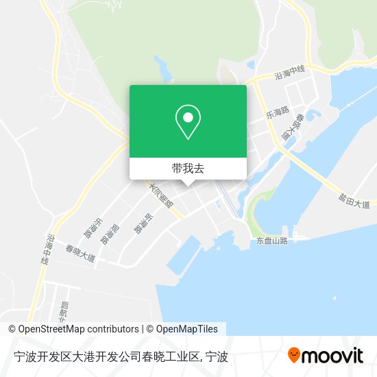 宁波开发区大港开发公司春晓工业区地图
