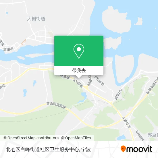 北仑区白峰街道社区卫生服务中心地图