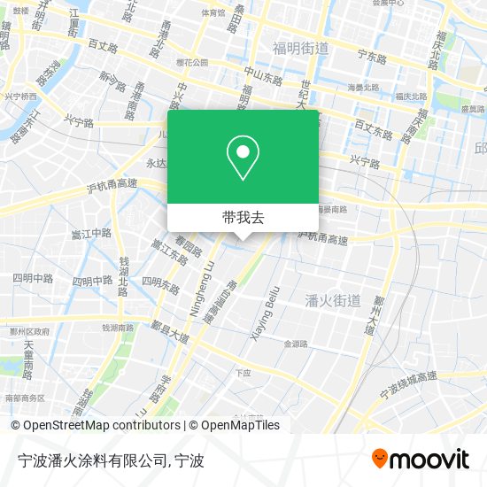 宁波潘火涂料有限公司地图