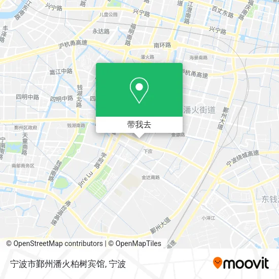 宁波市鄞州潘火柏树宾馆地图