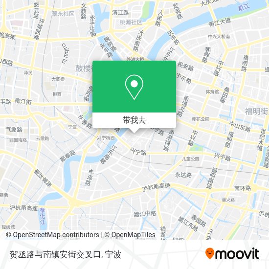 贺丞路与南镇安街交叉口地图