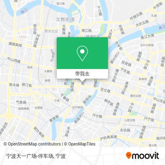 宁波天一广场-停车场地图