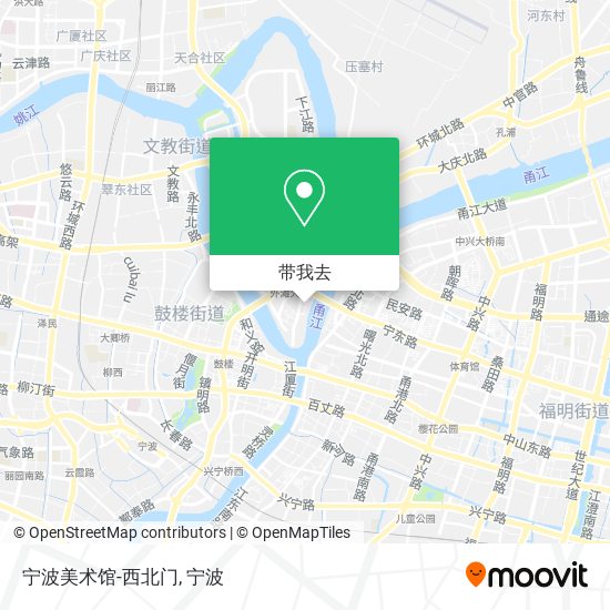 宁波美术馆-西北门地图