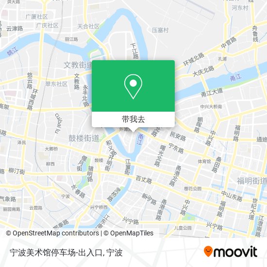 宁波美术馆停车场-出入口地图