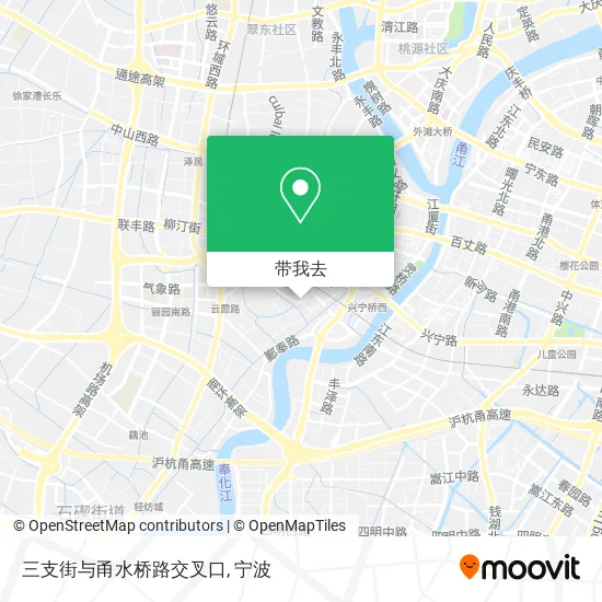 三支街与甬水桥路交叉口地图