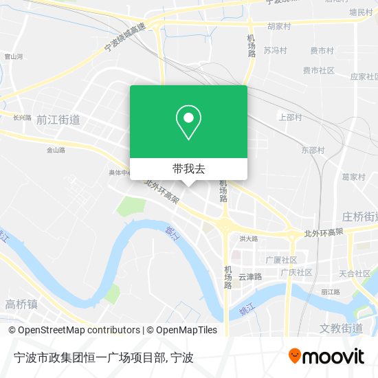 宁波市政集团恒一广场项目部地图