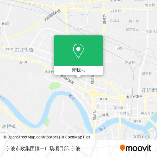 宁波市政集团恒一广场项目部地图