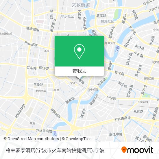 格林豪泰酒店(宁波市火车南站快捷酒店)地图