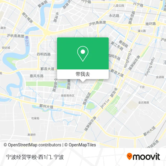 宁波经贸学校-西1门地图